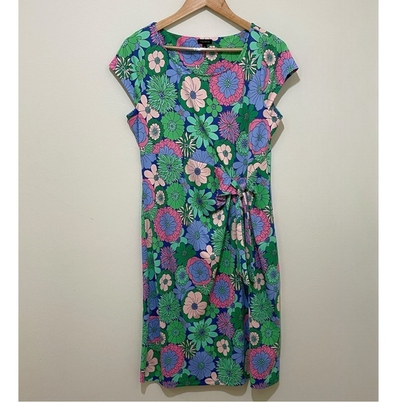 Very Pretty Talbots Floral Dress, M Spring Summer - Picture 2 of 12